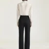 Spodnie cygaretki Tuxedo z wełny Spodnie cygaretki Tuxedo z wełny