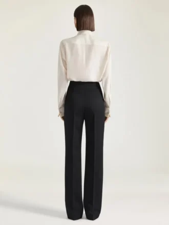 Spodnie cygaretki Tuxedo z wełny