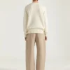 Sweter z dzianiny bawełnianej z haftem Givenchy Paris Sweter z dzianiny bawełnianej z haftem Givenchy Paris