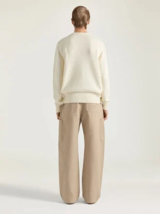 Sweter z dzianiny bawełnianej z haftem Givenchy Paris