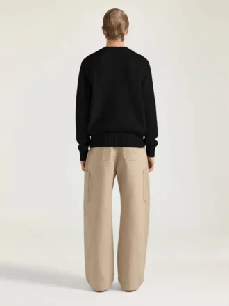 Sweter z dzianiny bawełnianej z haftem Givenchy Paris