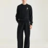 Sweter z dzianiny wełnianej z kryształowym haftem Sweter z dzianiny wełnianej z kryształowym haftem