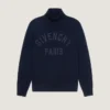 Sweter z golfem z bawełny z haftem Givenchy Paris Sweter z golfem z bawełny z haftem Givenchy Paris