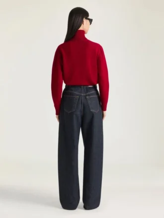 Sweter z golfem z wełny i kaszmiru