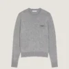 Sweter z wełny i kaszmiru z haftem Givenchy Paris Sweter z wełny i kaszmiru z haftem Givenchy Paris