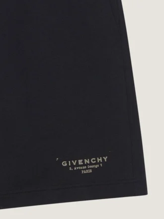 Szorty bermudy z polaru z nadrukiem stempla Givenchy