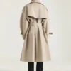 Trenchcoat z bawełny z szwami w stylu haute couture Trenchcoat z bawełny z szwami w stylu haute couture