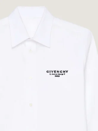 z bawełnianej popeliny z haftowanym logo Givenchy z bawełnianej popeliny z haftowanym logo Givenchy