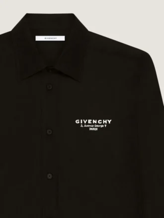 z bawełnianej popeliny z haftowanym logo Givenchy z bawełnianej popeliny z haftowanym logo Givenchy