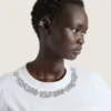 Zestaw kolczyków typu earcuff z motywem nasion klonu w metalowym wykończeniu